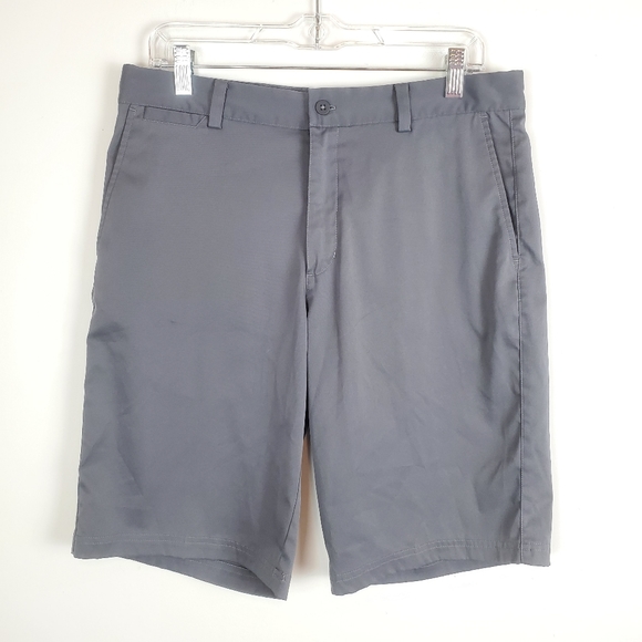 Nike Other - Nike Golf Dri-fit Standard Fit 32 Gray Flat front Shorts 11"